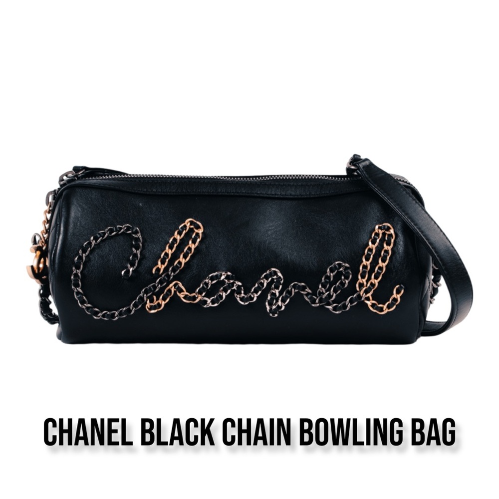 Chanel Black Chain Bowling Bag